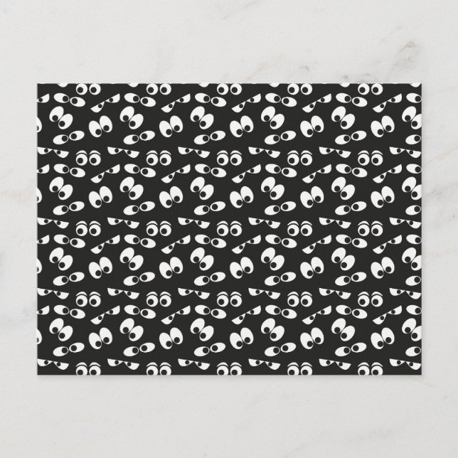 Halloween Eyebollar Vykort (Framsida)