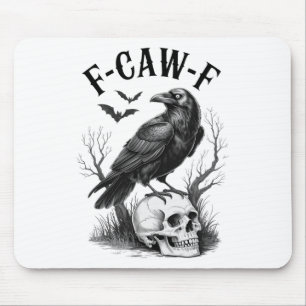 Halloween F Caw F Black Bird F- caw- f Kråka Kvinn Musmatta