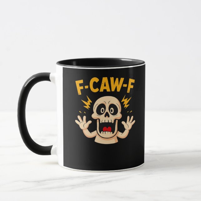 Halloween F-Caw-F Döskalle Mugg (Vänster)