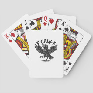 Halloween F-Caw-F Fågel Kråka Kvinnor Män Minimal Casinokort