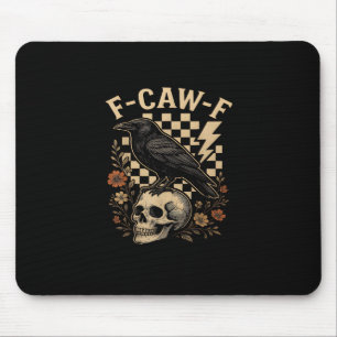 Halloween F-Caw-F Korp Fågel F-Caw-F Kråka Rutig Musmatta