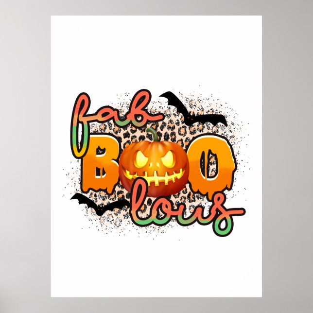Halloween Fab Boo Lous Birthday Poster (Framsidan)