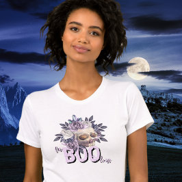 Halloween FaBOOlous Skull & Ro T Shirt
