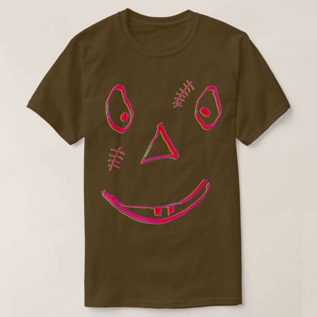 Halloween Face 3542 T Shirt (Design framsida)