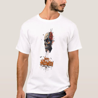 Halloween face graffiti art for family men women t shirt