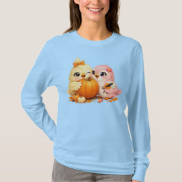 Halloween Fågel Vänner Dam Långärmad T Shirt