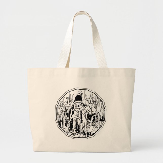 Halloween Fågelskrämma Bag Jumbo Tygkasse (Framsidan)