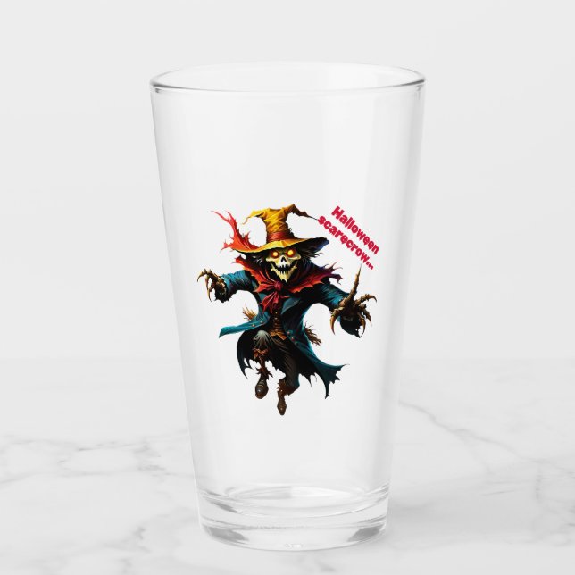 Halloween-fågelskrämma Glaskopp (Framsida)