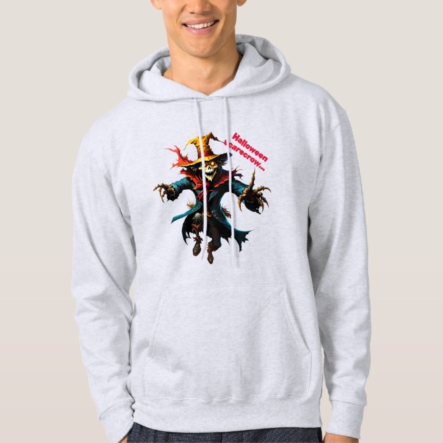halloween-fågelskrämma hoodie (Framsida)