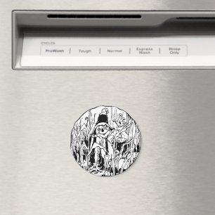 Halloween Fågelskrämma Magnet