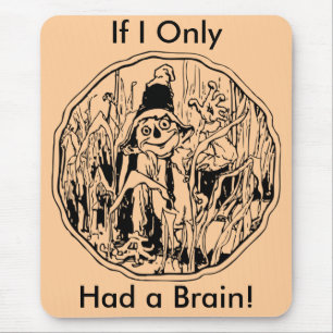 Halloween Fågelskrämma No Brain Mousepad Musmatta