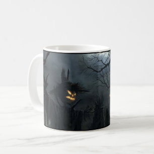 Halloween Fågelskrämma Spooky Scary Haunted oktobe Kaffemugg