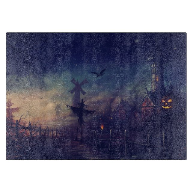 Halloween fågelskrämmaskärbräda (Framsidan)