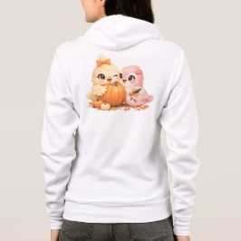 Halloween Fågelvänner Dragkedja Hoodie T Shirt
