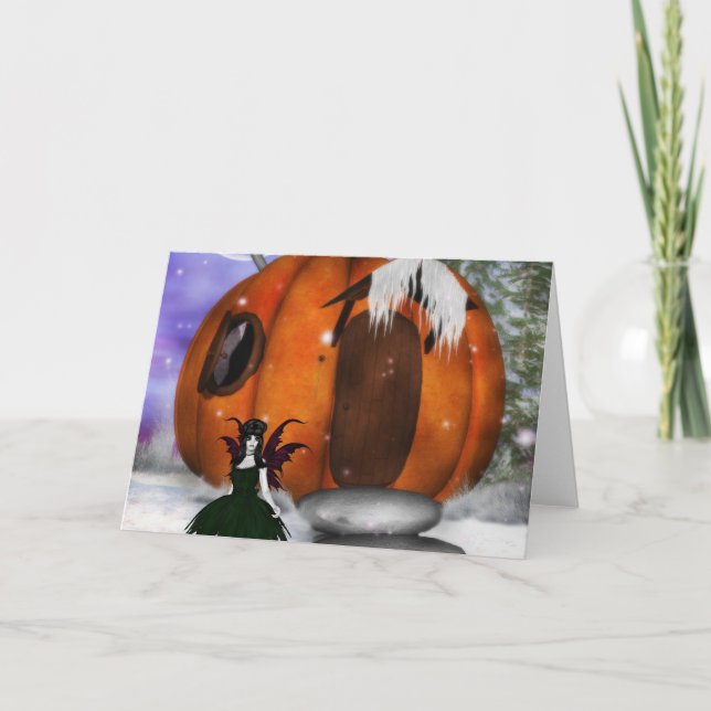 Halloween Fairy Greeting Card Kort (Framsida)