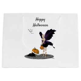 Halloween Fairy with Pumpkin Gift Bag