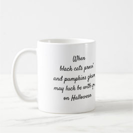 Halloween Fairy with Pumpkin Quote cafee Mugg