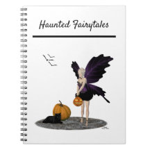 Halloween Fairy with Pumpkin Spiral Notebook