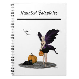 Halloween Fairy with Pumpkin Spiral Notebook Anteckningsbok