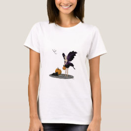 Halloween Fairy with Pumpkins Womans T-Shirt