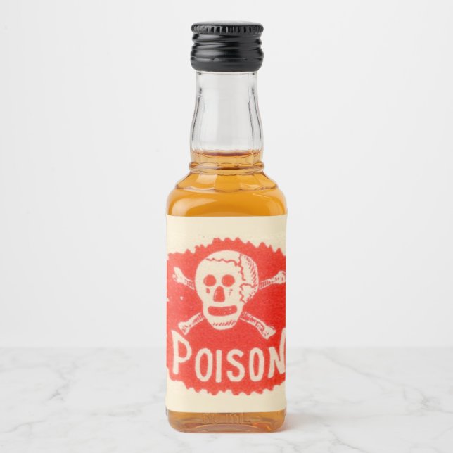 Halloween Fake Poison Spritflaskor Etikett (Framsida)