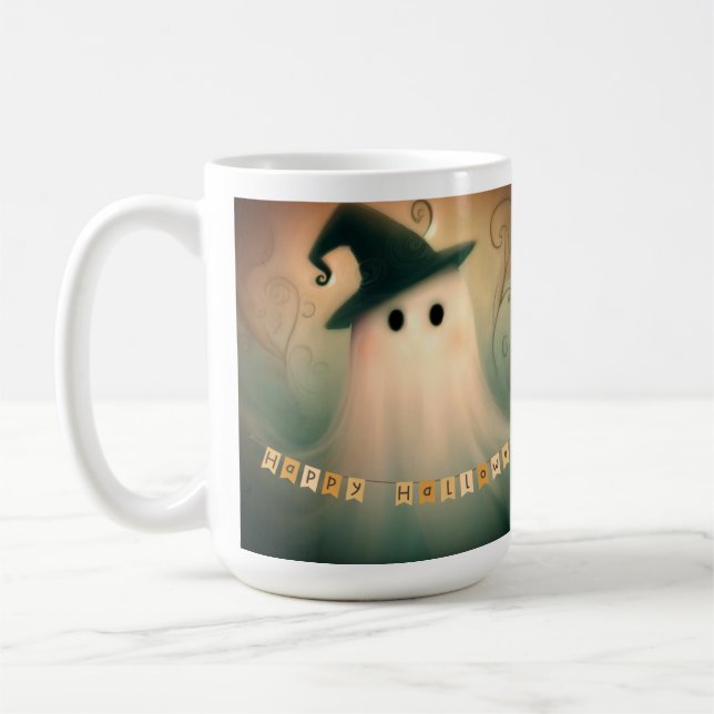 Halloween/Fall/Autumn/Ghost Kaffemugg (Vänster)