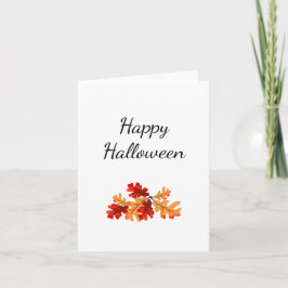 Halloween Fall Foliage Elegant enkel Kort