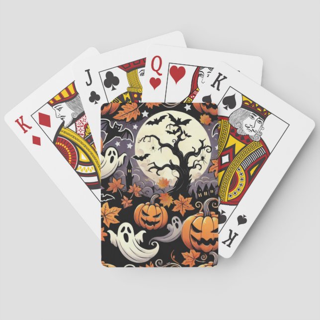 Halloween/Fall/Höst Casinokort (Baksidan)