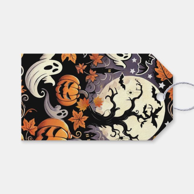 Halloween/Fall/Höst Presentetikett (Framsidan (Horisontell))