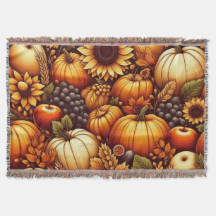 Halloween/Fall/Höst/pumpa Filt