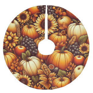 Halloween/Fall/Höst/pumpa Julgransmatta Borstad Polyester