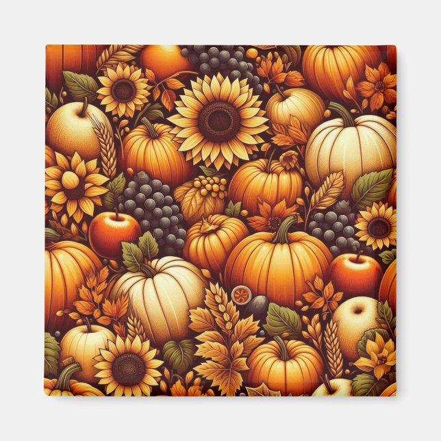 Halloween/Fall/Höst/pumpa Magnet (Framsidan)