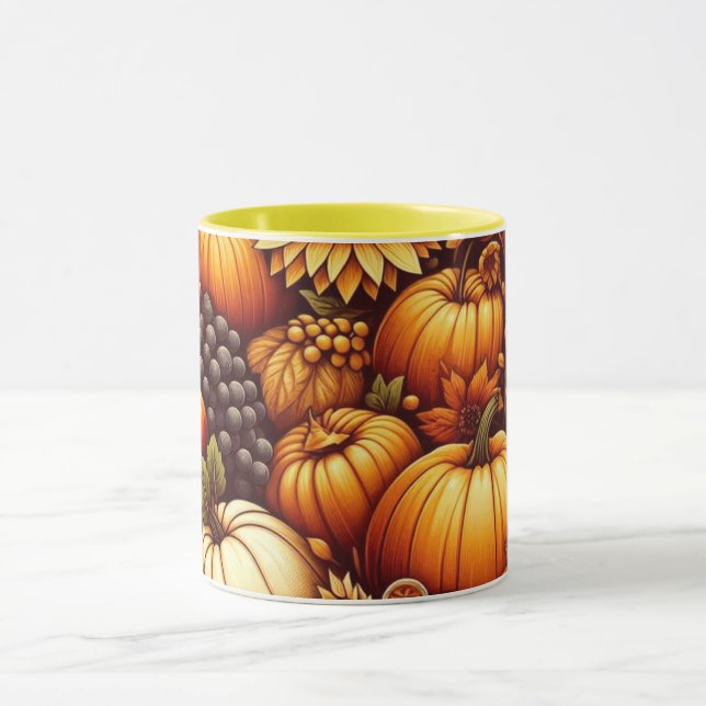 Halloween/Fall/Höst/pumpa Mugg (Center)