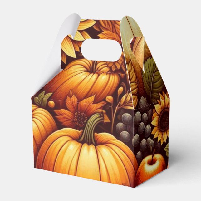 Halloween/Fall/Höst/pumpa Presentaskar (Framsidan Sidan)