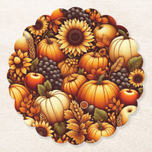 Halloween/Fall/Höst/pumpa Underlägg Papper
