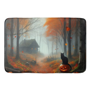 Halloween/Fall/Höst/pumpkin/katt Badrumsmatta