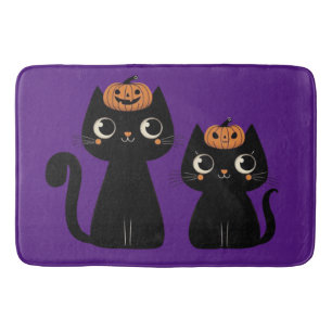 Halloween/Fall/Höst/pumpkin/katt Badrumsmatta