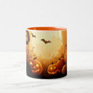 Halloween/fall/Höst/Pumpkin Två-Tonad Mugg
