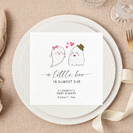 Halloween Fall Little Boo Baby Shower QR-kod Pappersservett