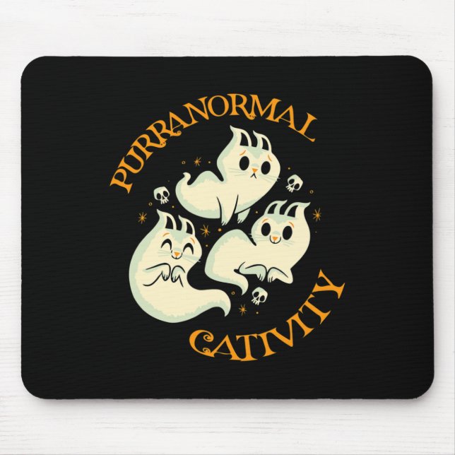 Halloween Fall Roligt Cute Purranormal Ctivity Musmatta (Framsidan)