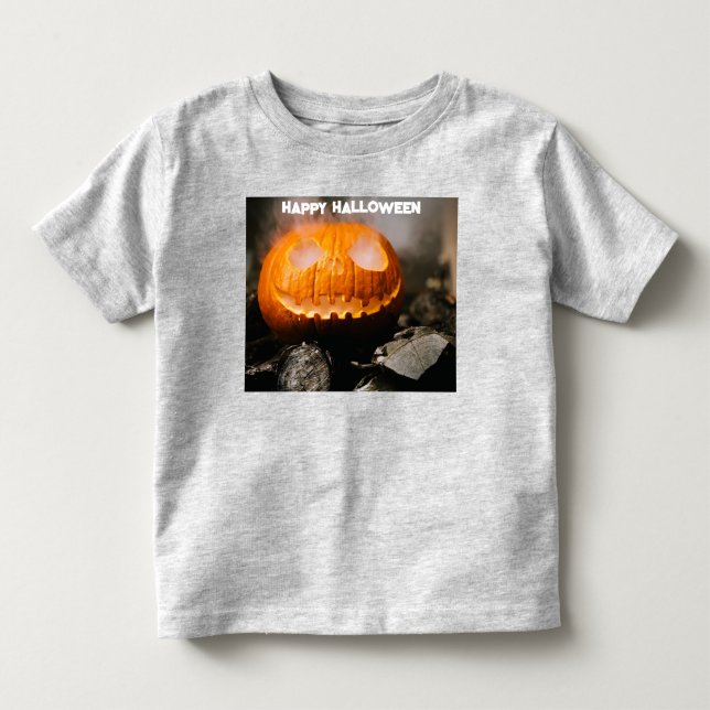 Halloween Fall Spooky Orange Witch Pumpkin Cute T Shirt (Framsida)