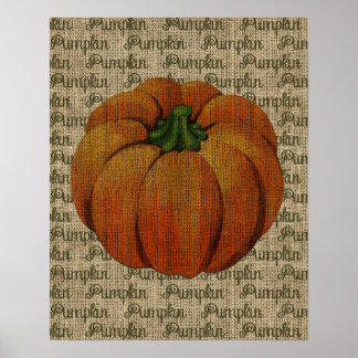 Halloween & Fall Vintage Pumpkin Poster Art