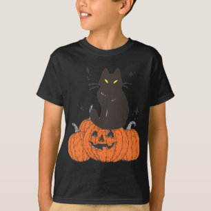 Halloween-fallande skämt med pumpkin t shirt