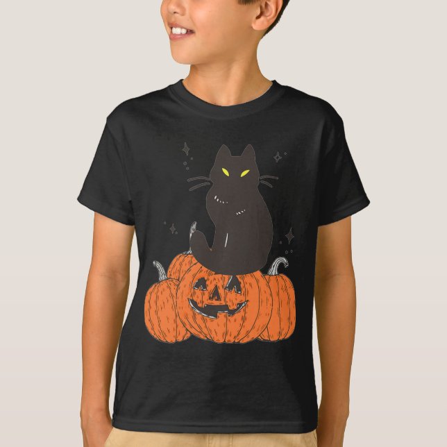 Halloween-fallande skämt med pumpkin t shirt (Framsida)