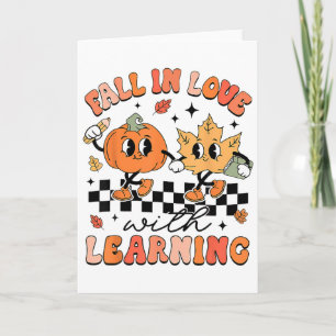 Halloween faller i Kärlek med Learning Thanksgivin Kort