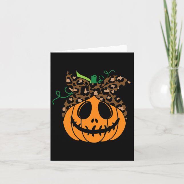 Halloween-fallskärpa och Roligt-pumpor Kort (Framsida)