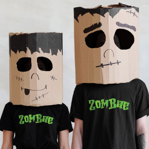 Halloween Familj Par Matchande Zombie Zombae T Shirt