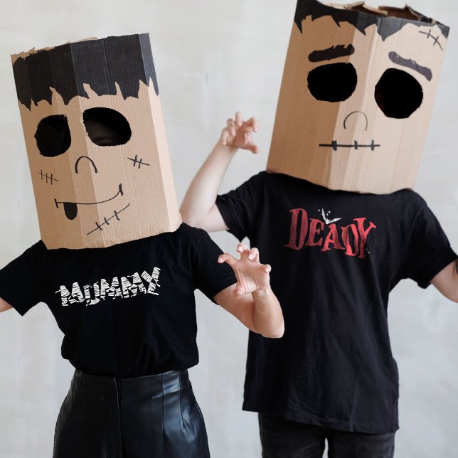 Halloween-familjen Matching Funny Deady Pappa Papp T Shirt (Skapare uppladdad)