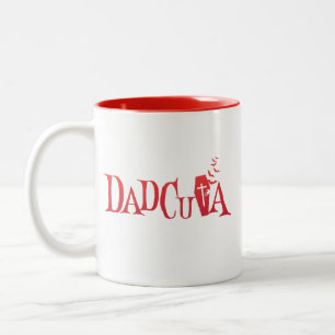 Halloween-familjen Matching Pappa Dadcula Dracula Två-Tonad Mugg