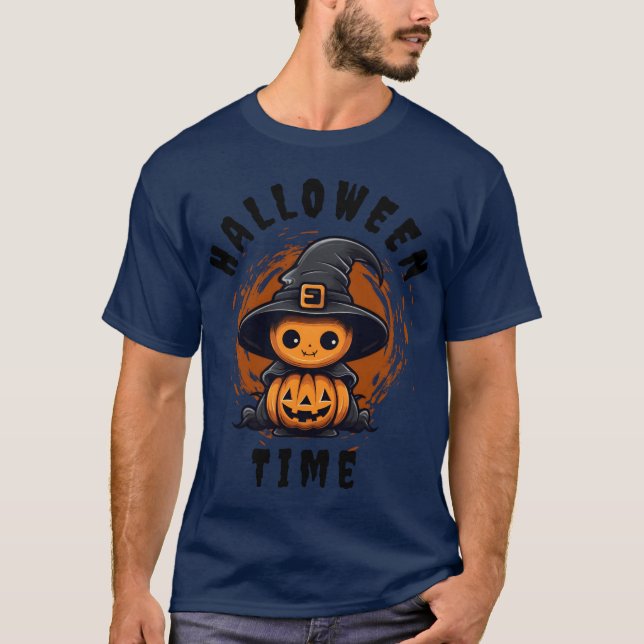 Halloween-familjens tid t shirt (Framsida)